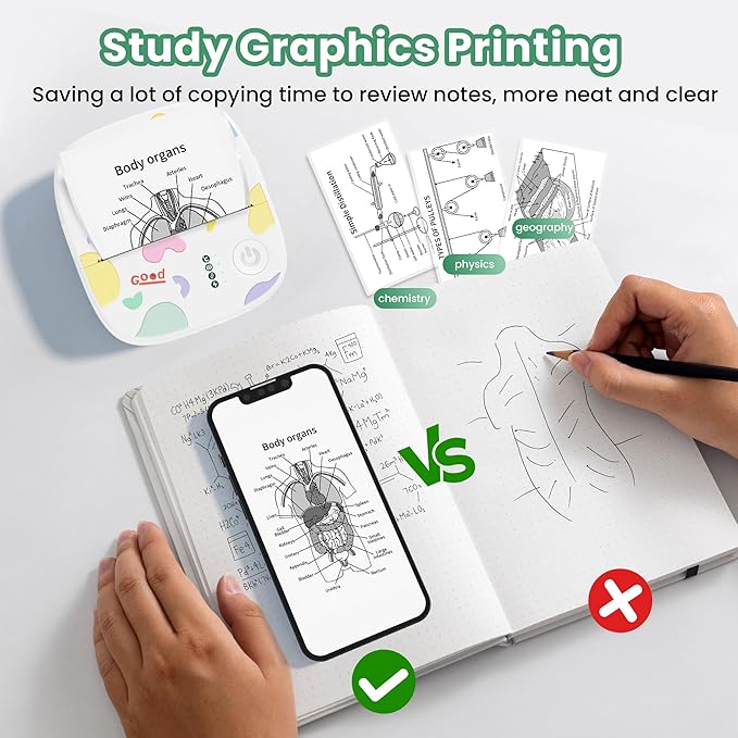 Mini Wireless Bluetooth Label Printer